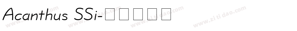 Acanthus SSi字体转换